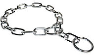 Fur Saver Choke Collar with Short Links Chrome-plated - 1/7 inch (3.4 mm)