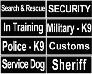 Printed Identification Patches for Dog Harnesses and Collars