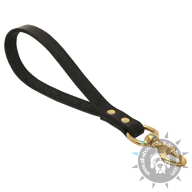 Leather Pitbull Pull Tab for Close Control