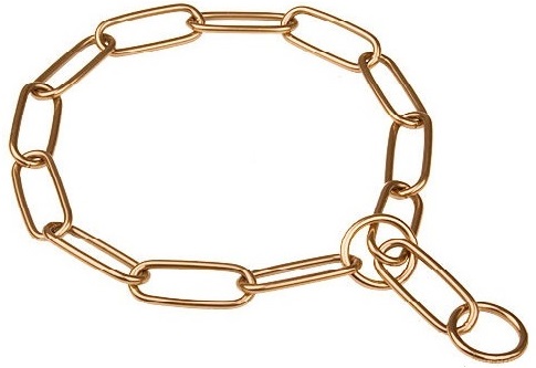 Curogan Fur Saver Dog Collar- HS Chain Dog Collar Width 1/6 inch (4.0 m)