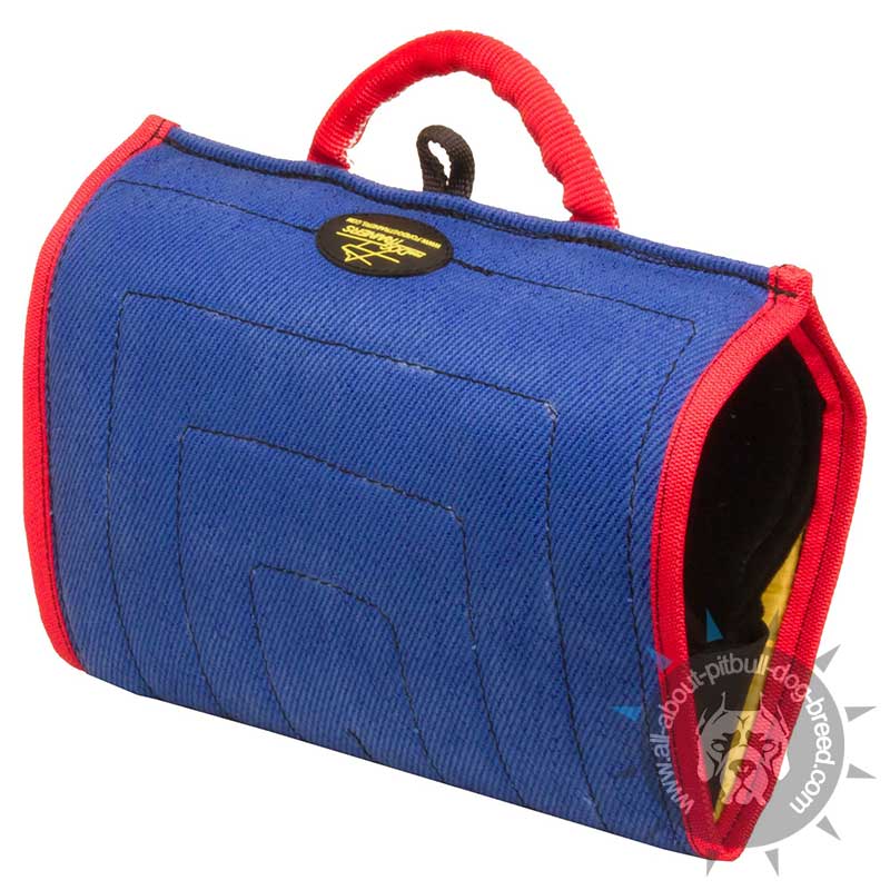 All in One French Linen Dog Sleeve - Bite Builder for Pitbull Puppies