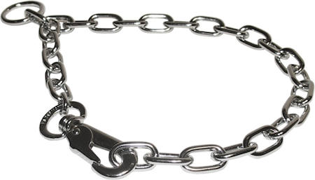 Fur Saver Chrome-Plated Choke Chain Collar - 1/9 inch (3 mm)