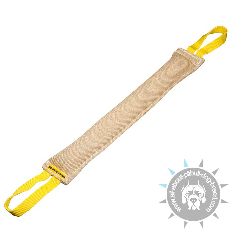 Long Jute Bite Tug for Pitbull Training