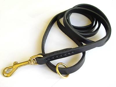 Latigo Leather Dog Lead 1/2inch x 2-6 ft for Pitbull