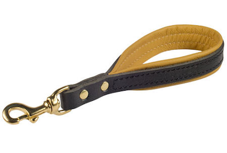 Leather Dog Lead Hand Loop for Pitbull