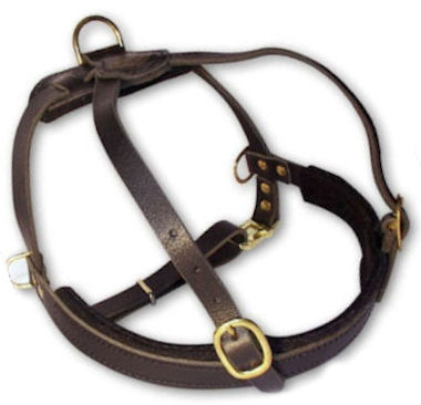 Leather Tracking Harness for Pitbull -Pulling Harness