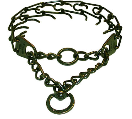 Prong / Pinch Pitbull Collar Made of Antique Copper Plated Steel 1/6 inch (3.99mm) - Click Image to Close