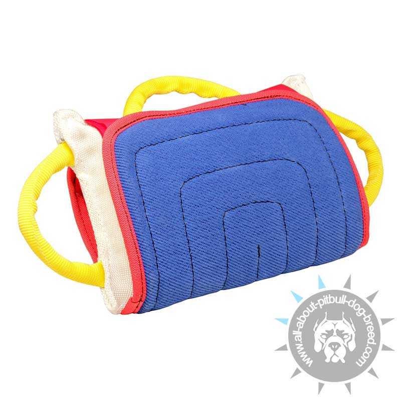 Pitbull Bite Pad with French Linen Cover