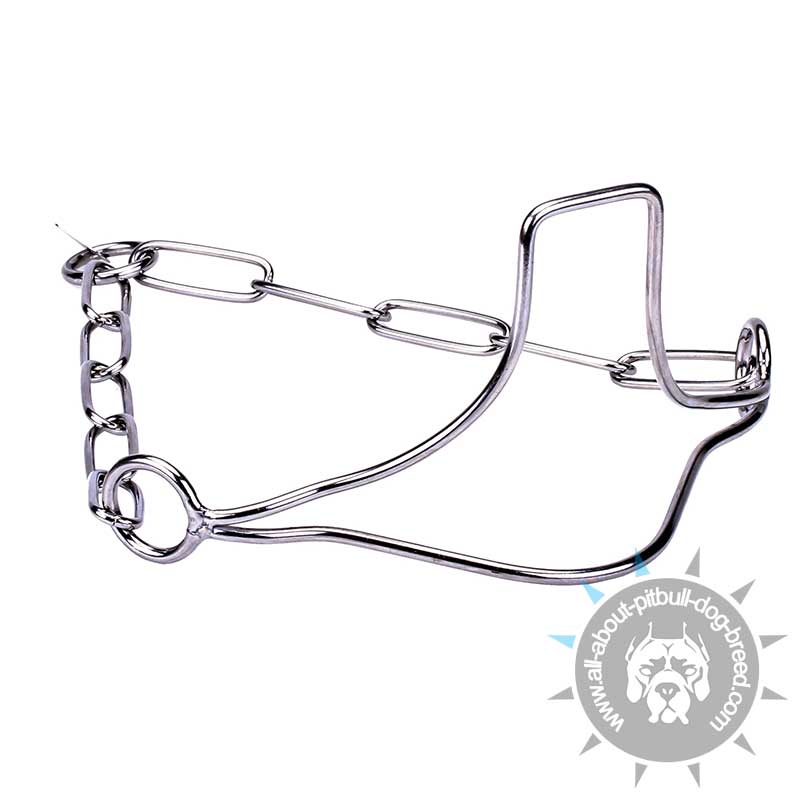 Stainless Steel Show Fur Saver Collar - 1/9 inch (3 mm) link diameter