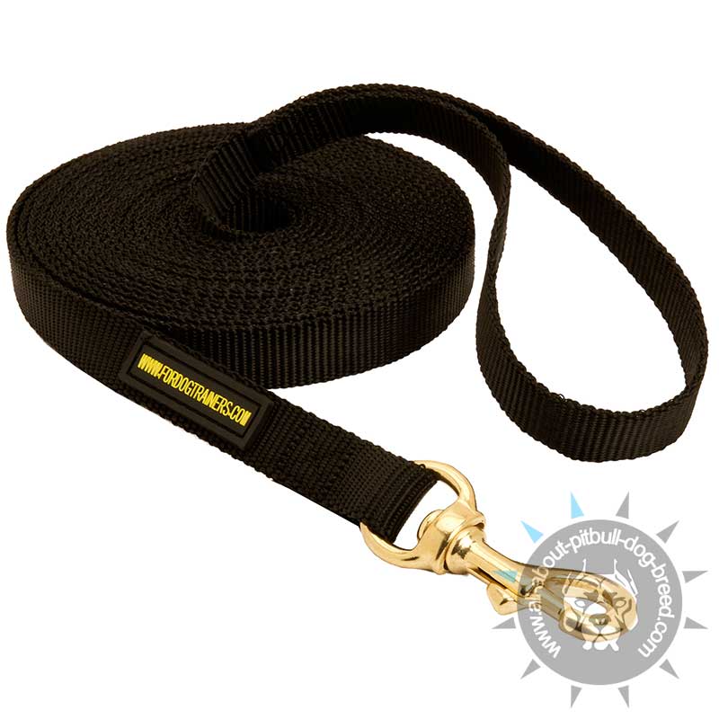 Tracking Nylon Long Line (long leash) for Pitbull