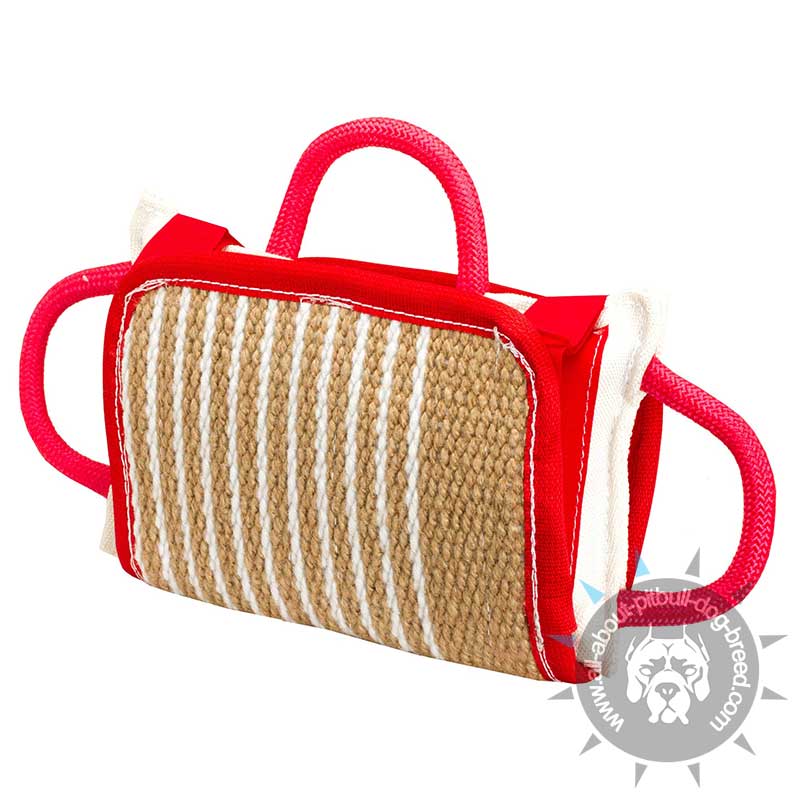 Professional Training Dog Bite Pillow with Jute Removable Cover