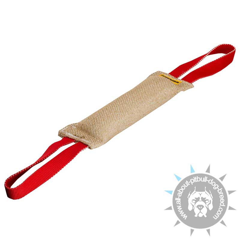 Pitbull Bite Tug Produced of Natural Hypoallergenic Jute Material