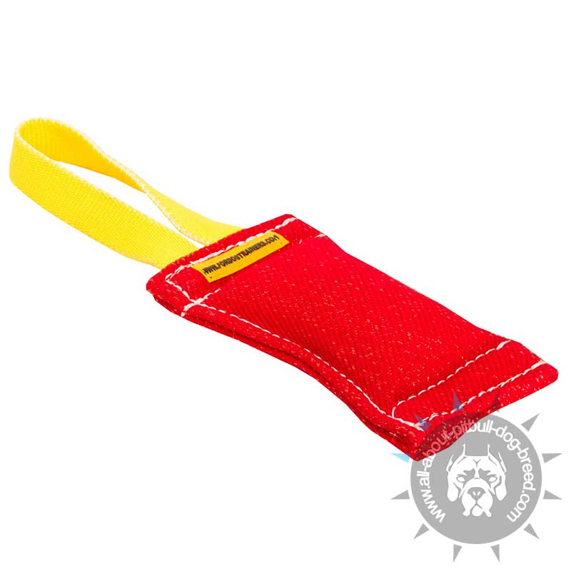 French Linen Bite Tug - 2 1/3 inch x 8 inch (6cm x 20 cm) with Handle