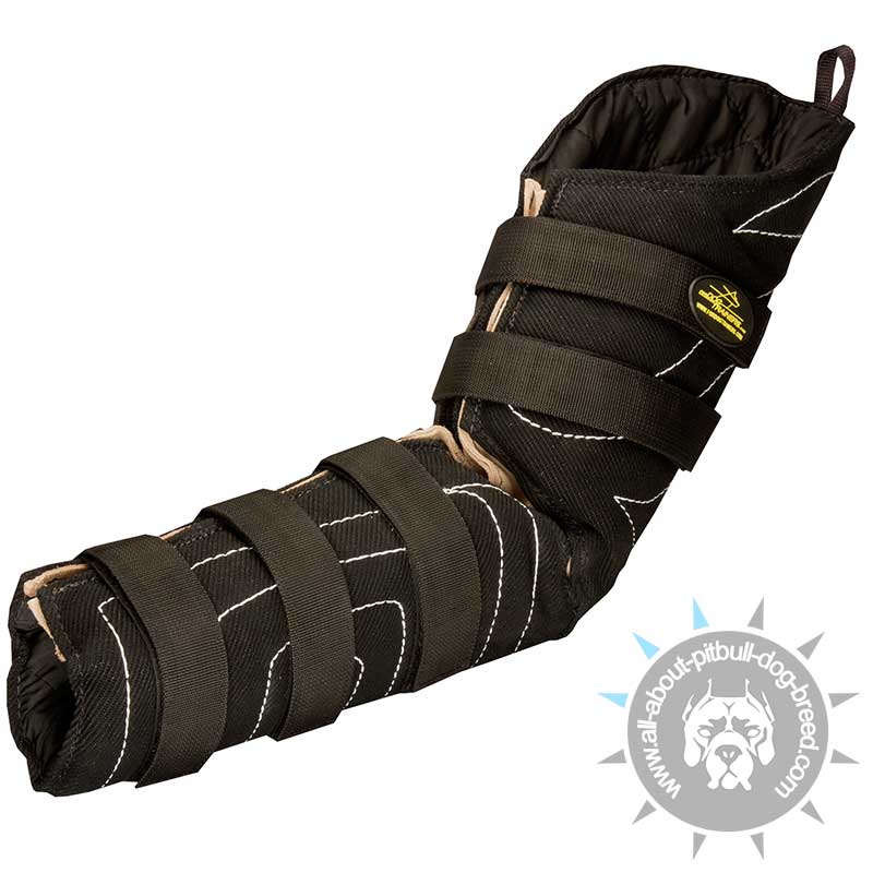 Hidden Protection Pitbull Sleeve Made of French Linen for Dog Bite Training
