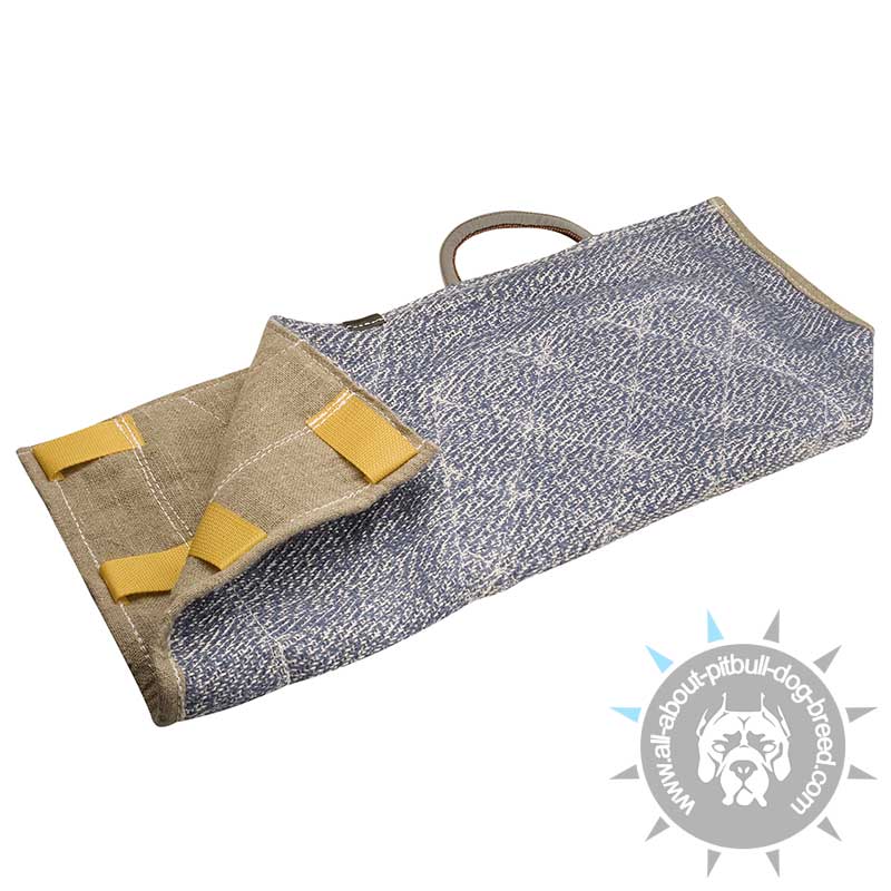 Dog Bite Sleeve Cover Made of French Linen with Control Handle