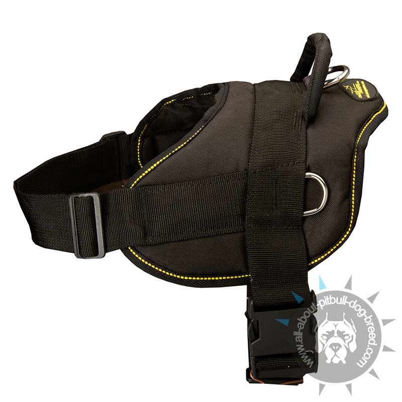 Nylon Multi-purpose Pitbull Harness for Tracking/Pulling with Handle