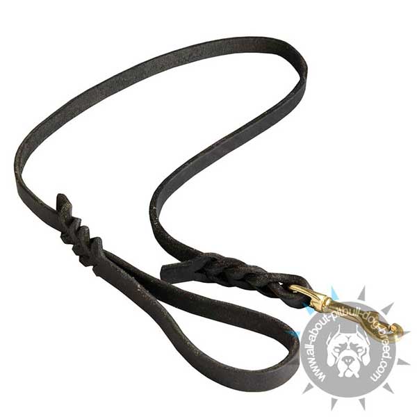 Reliable Dog Leash Made of Genuine Leather