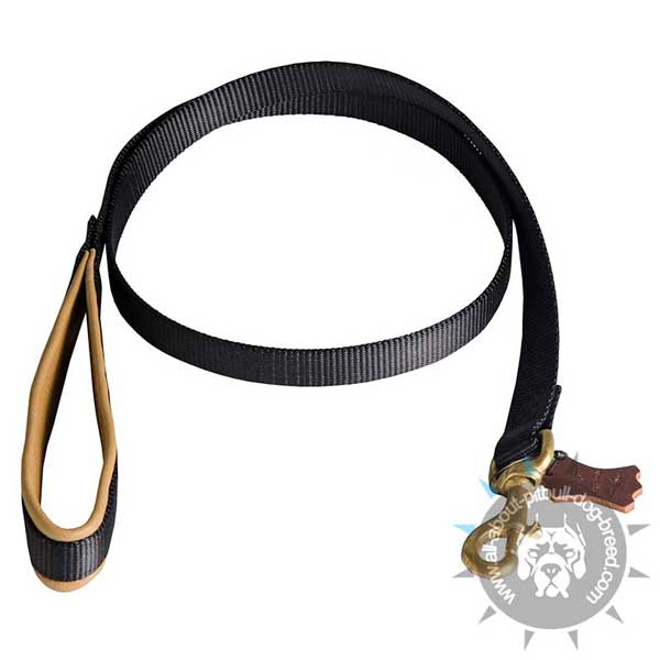 Water Resistant Nylon Pitbull Leash for Training Purposes