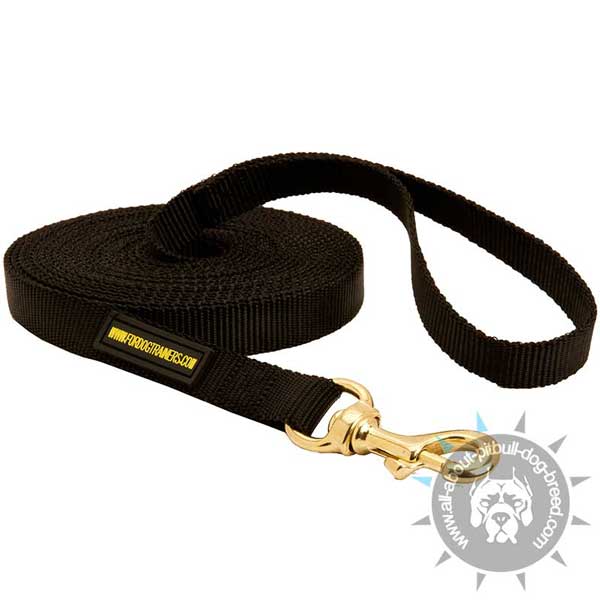 Water Resistant Nylon Pitbull Leash for Training Purposes