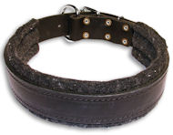 Soft dog Black collar 27'' for PITBULL /27 inch dog collar-C24