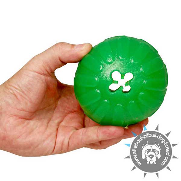 Challenging Chew Ball for Treat Dispensing