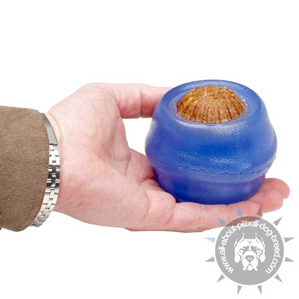 Pitbull Rubber Treat Dispenser Middle Size
