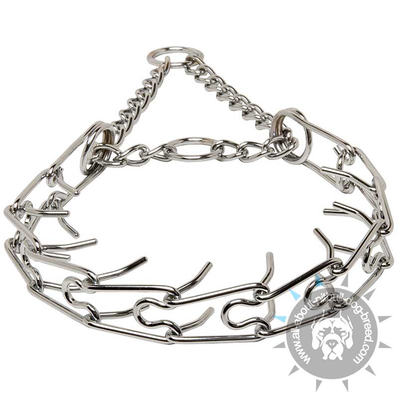 Get this Chrome Plated Pinch Collar | Behavior Correction
