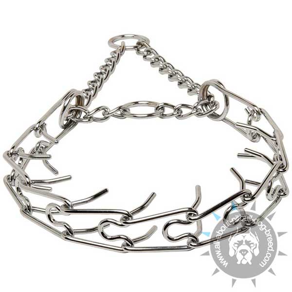 Durable Chrome Plated Pinch Collar for Effective Training