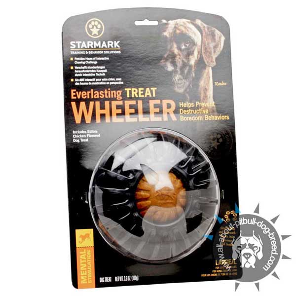 Adult Pitbull Rubber Treat Dispenser