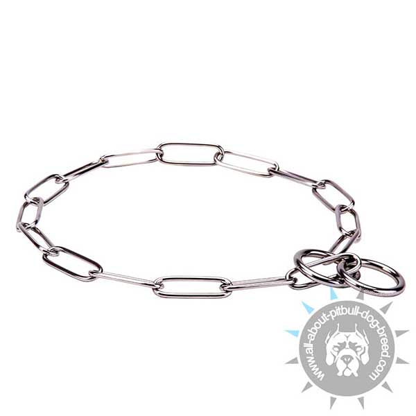 Pitbull Training Choke Collar of Stainless Steel