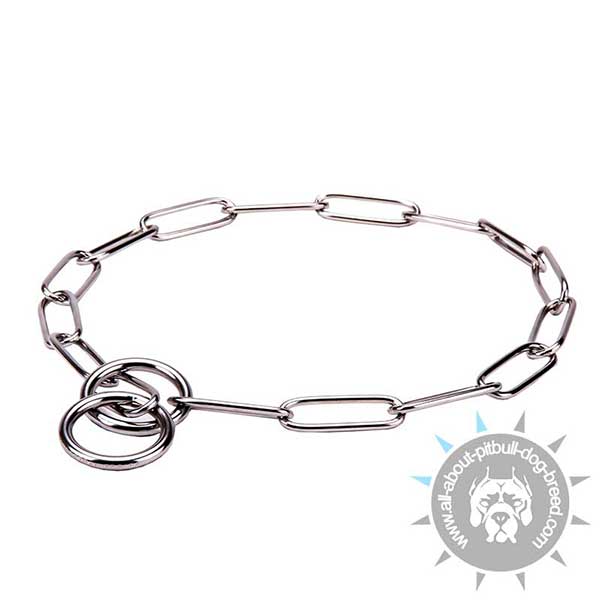 Quality Choke Collar with Long Links
