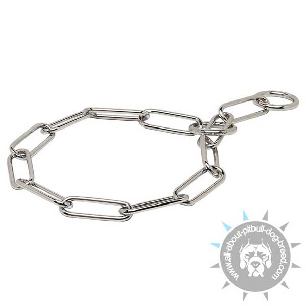 Training Fur Saver Collar of Chrome Plated Steel